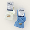 Mafer Baby  Calza Baby Corta Maschietto Con Risvolto In Caldo Cotone Con Applicazione  Art. Bmc7876
