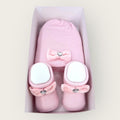 Mafer Baby Set 2 Pezzi Cappello + Calzino Con Applicazione In Cotone  Art.wse8040