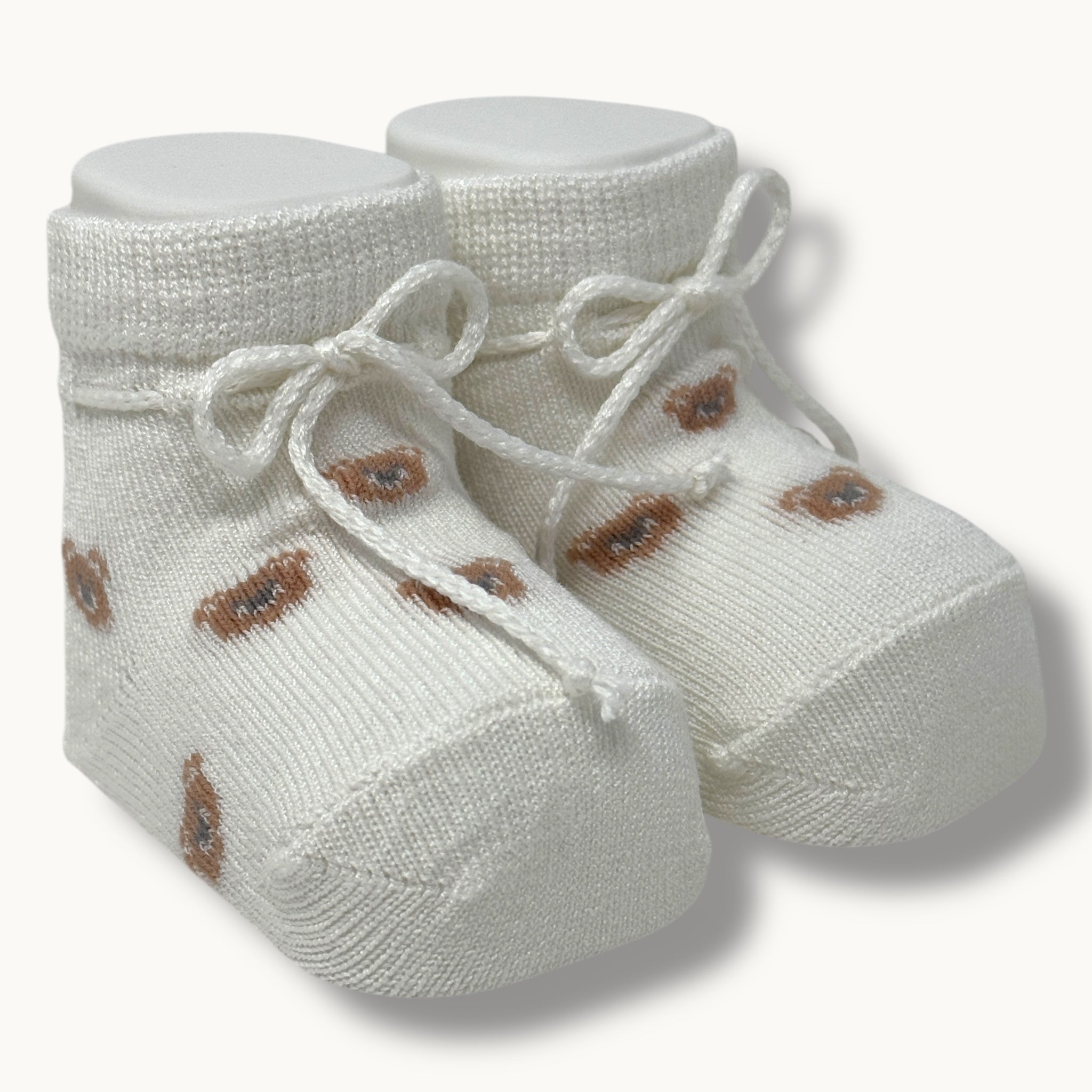 Mafer - Scarpina In 100% Cotone Baby Maschietto Disegno Orsetto  Art. Wsc8752