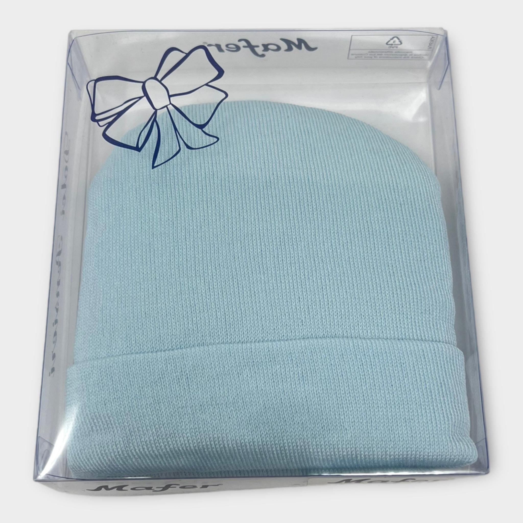 Mafer Cappellino In Filo Ricamato Maschietto Cotone  Art. Wsb7150