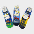 Mafer Calza Antiscivolo Baby Maschietto Fresco Cotone 100% Fantasie E Colori Assortiti Art.6932