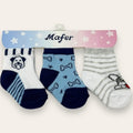 Mafer - Set 3 Paia Calzino Neonato Baby Maschietto Primi Gorni In Cotone Fantasy  Art. Wpg7108
