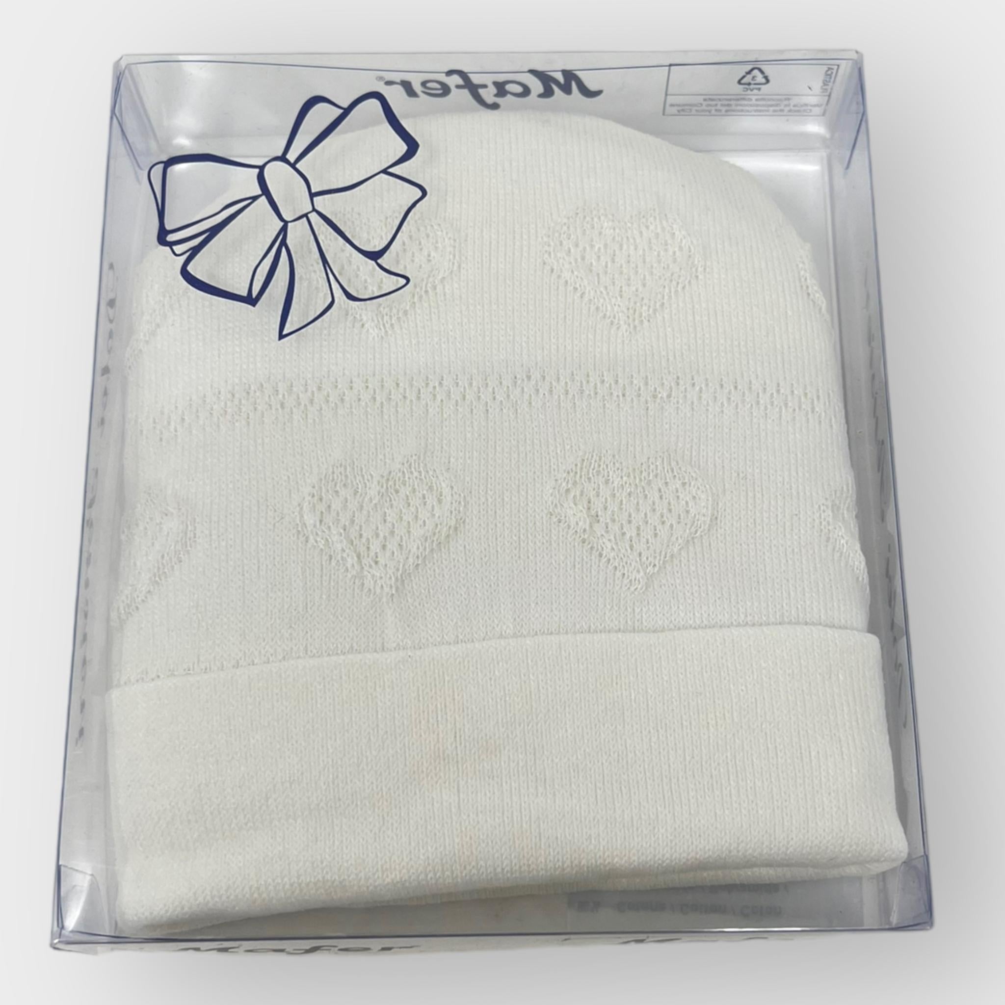 Mafer Cappellino In Filo Ricamato Femminuccia Cotone  Art. Wsb7724