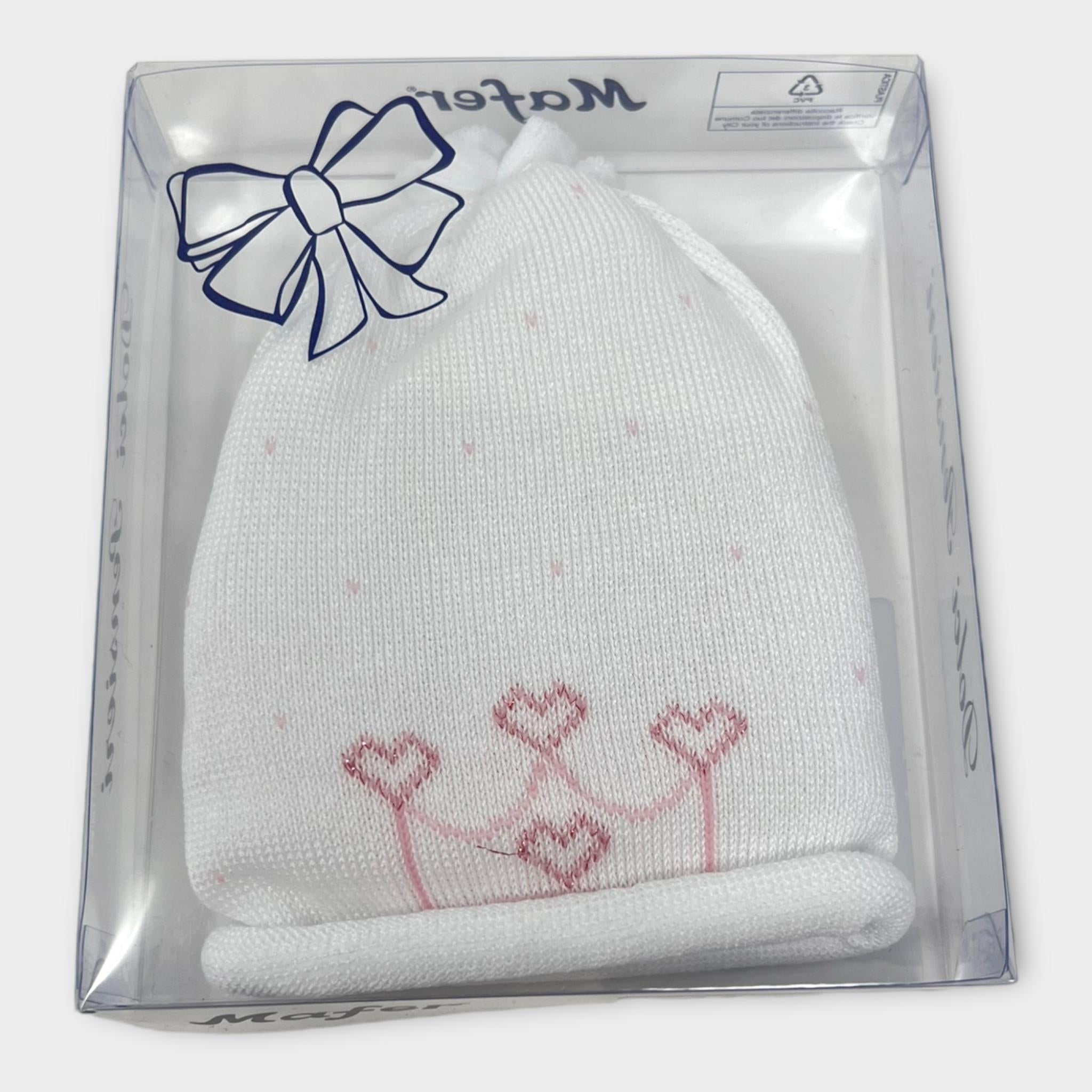 Mafer Cappellino In Filo Ricamato Femminuccia Cotone  Art. Wsb7722