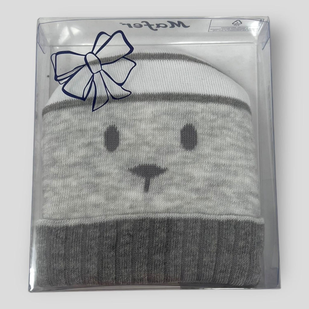 Mafer - Cappellino In Cotone Neonato Fantasia Con Risvoltino Art. Wsb7734