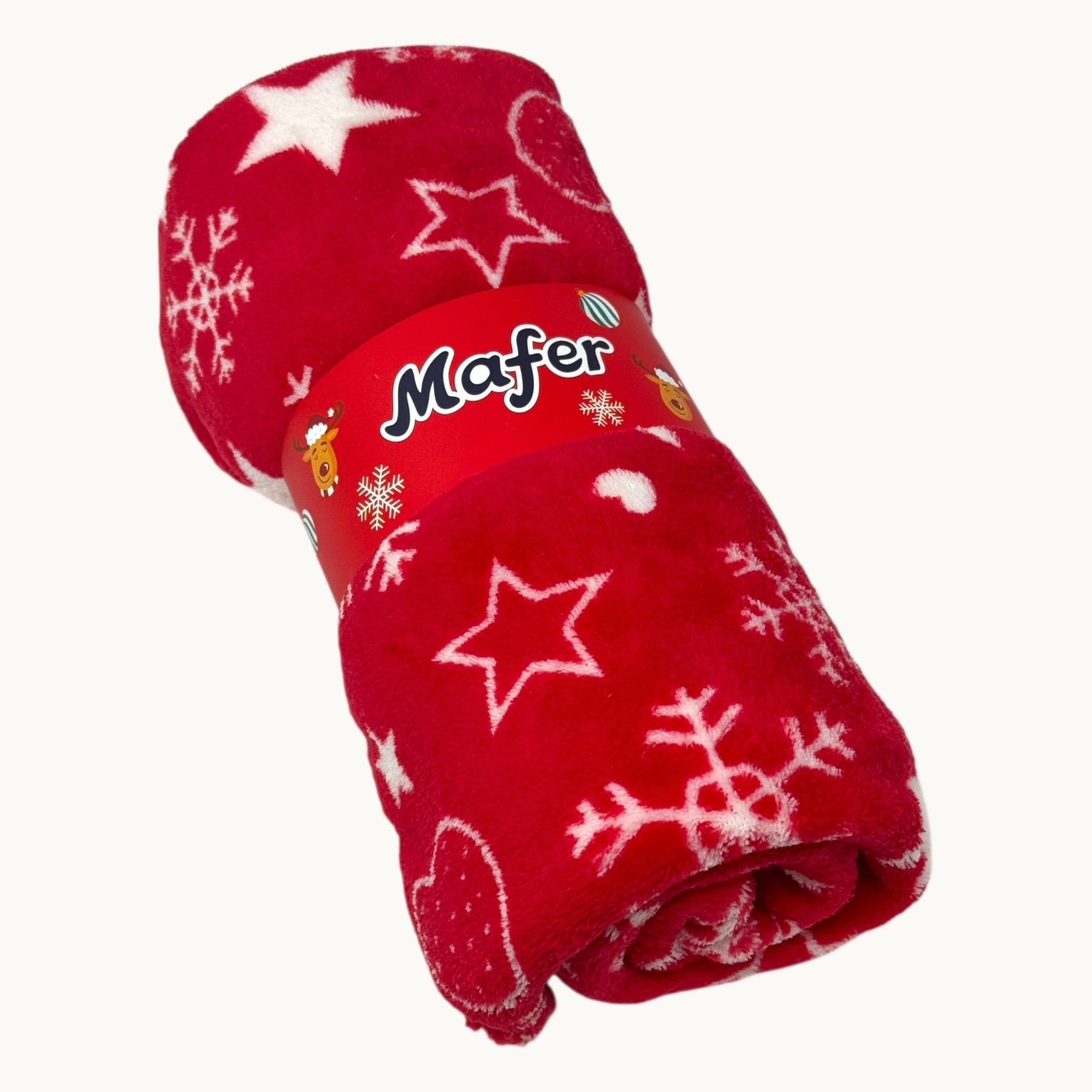 Mafer Natale Idea Regalo Plaid Copertina Natalizia Per Culla 75x100  Art. Xna8073