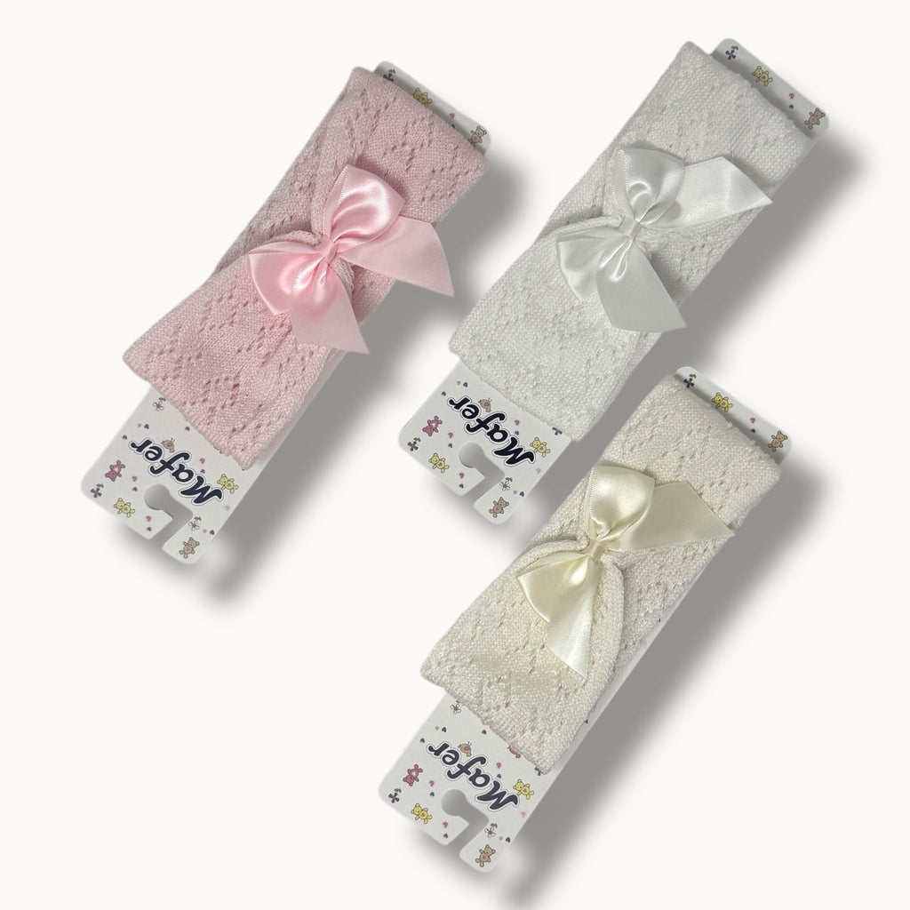 Mafer - Fascetta Baby Con Applicazione  In Cotone Vari Colori  Art. Wsf8805
