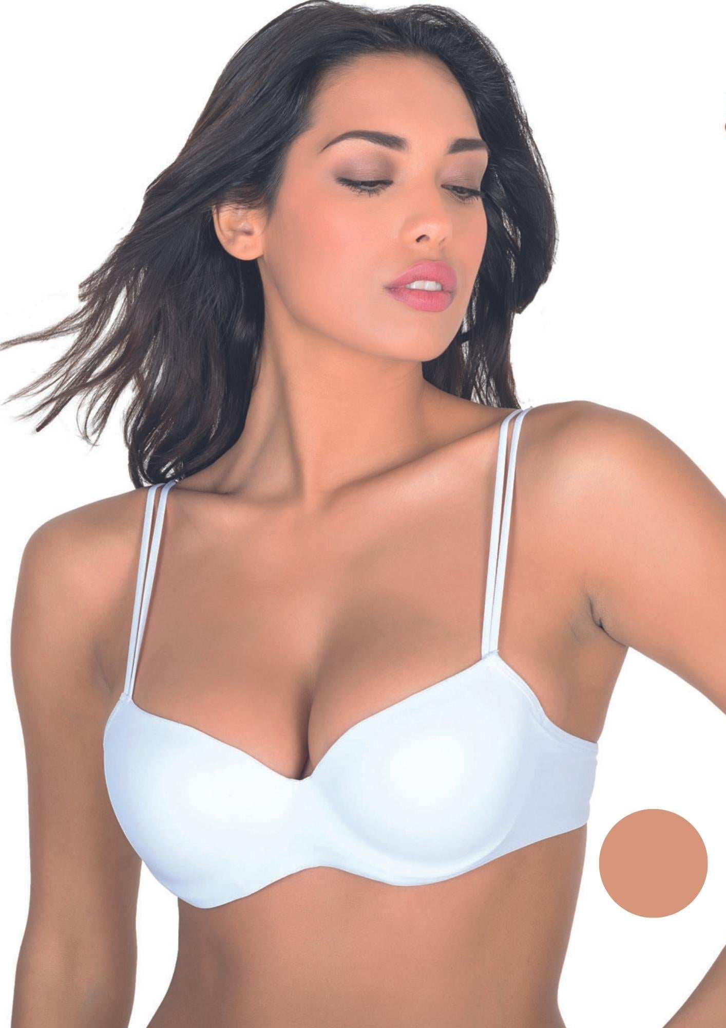 Reggiseno Imbottito In Microfibra Con Ferretto Coppa B  Cinziaaris