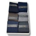 Carpenter Gold  Scatola 6paia Calzino Lungo Uomo In Caldo Cotone Tinta Unita Colori Assortiti N587