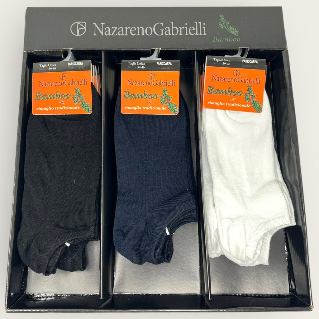 Nazareno Gabrielli -linea Bamboo- Confezione 4 Paia Pariscarpa Uomo In Cotone Art. 690