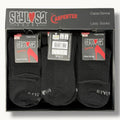 Stylosa - (4 Paia) Calza Corta Disegno In Tinta Cotone Vari Colori Art. W756 Moda-nero
