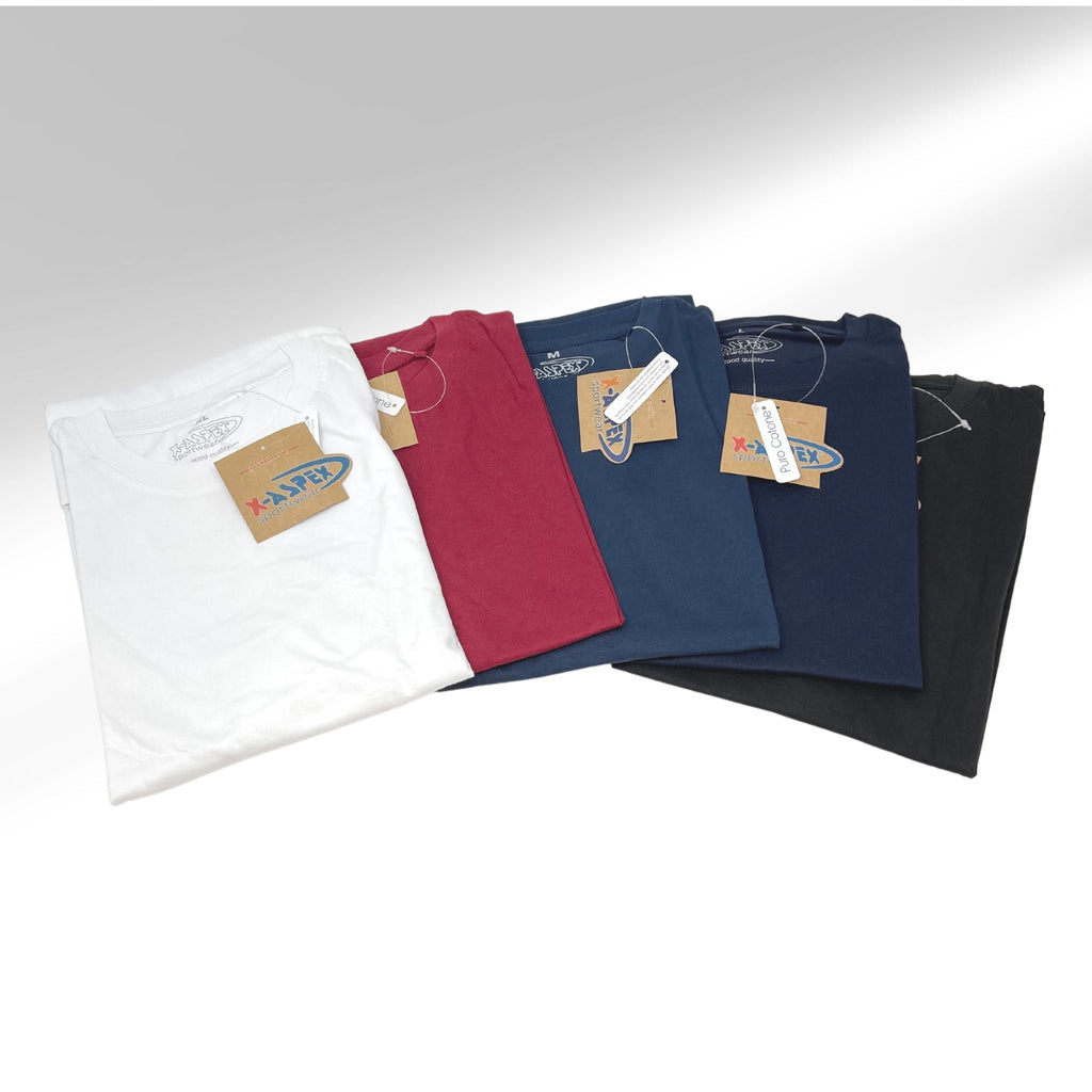 X-aspex T-shirt Uomo M/m Girocollo 100% Cotone In Tinta Unita Misure/colori Assortiti  Art.tm0403