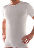 Maglietta Uomo In Cotone Girocollo Bianco Ng50b