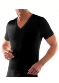 Nazareno Gabrielli - Maglia Uomo In Cotone Scollo V Nera Nv52n
