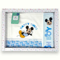 Disney - Completo Lenzuola 3 Pezzi Culla Stampa Mickey Mouse 90x120 Art. Ec0238wd
