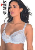Reggiseno Microfibra In Morbido Pizzo Coppa D Con Ferretto  1827aris