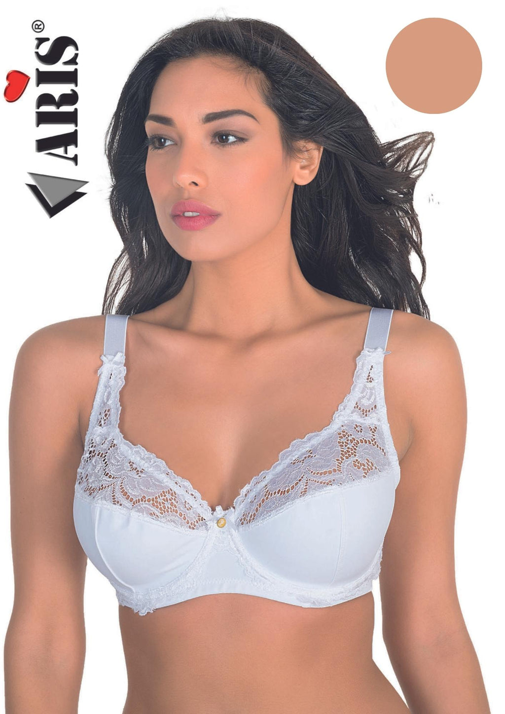 Reggiseno In Microfribra Con Inserto In Pizzo Coppa D  1828aris