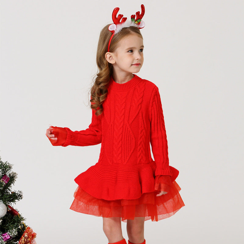 Elegante abitino caldo per bambina