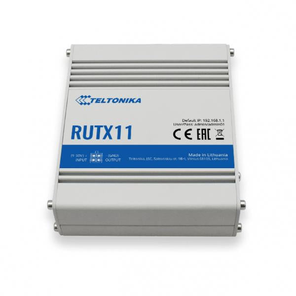 Teltonika-RUTx11-Router industriale, con dual SIM LTE-A Cat6, 802.11ac Dual Band WiFi - VERSIONE NORTH AMERICA [RUTX11100000]