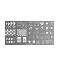 PEGGY SAGE  TAVOLA DI STAMPING NAIL ART LOVE