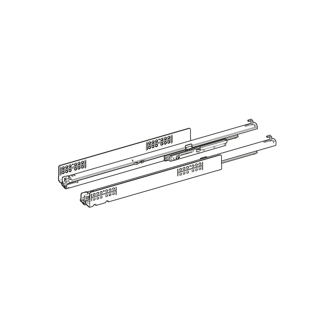 GUIDA A ESTRAZIONE TOTALE QUADRO V6 YOU M (30 KG) CON PUSH TO OPEN, 400 MM, SINISTRA E DESTRA