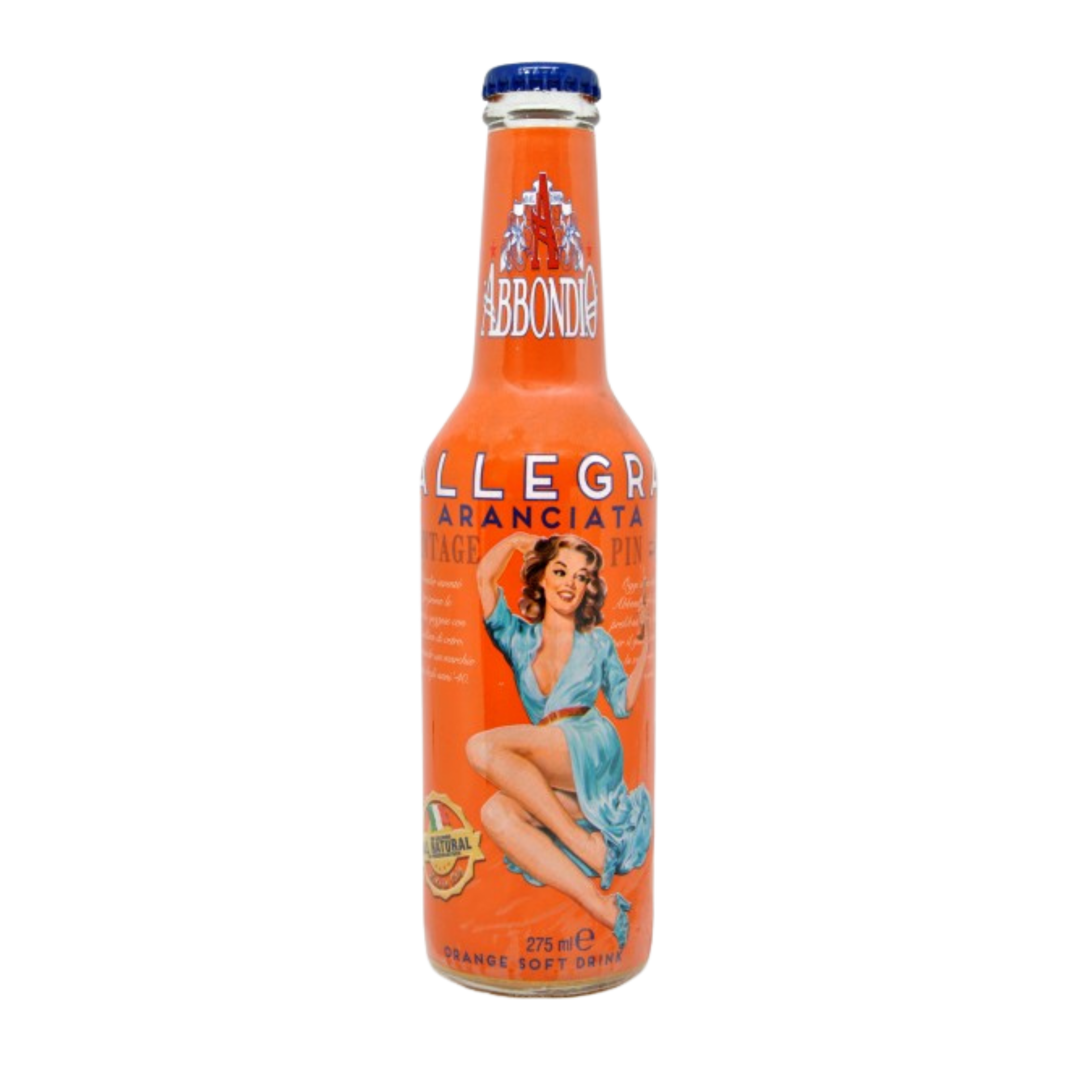 Abbondio aranciata allegra ml 200- Confezione da 24 bottiglie
