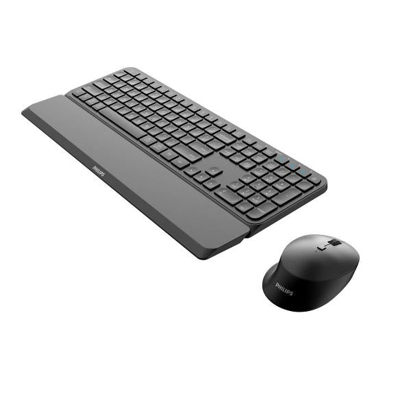 Philips 6000 series SPT6607B/34 tastiera Mouse incluso Casa RF senza fili + Bluetooth Nero [SPT6607B/34]
