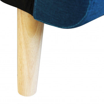 Divano Letto Moderno con Struttura in Metallo e Legno