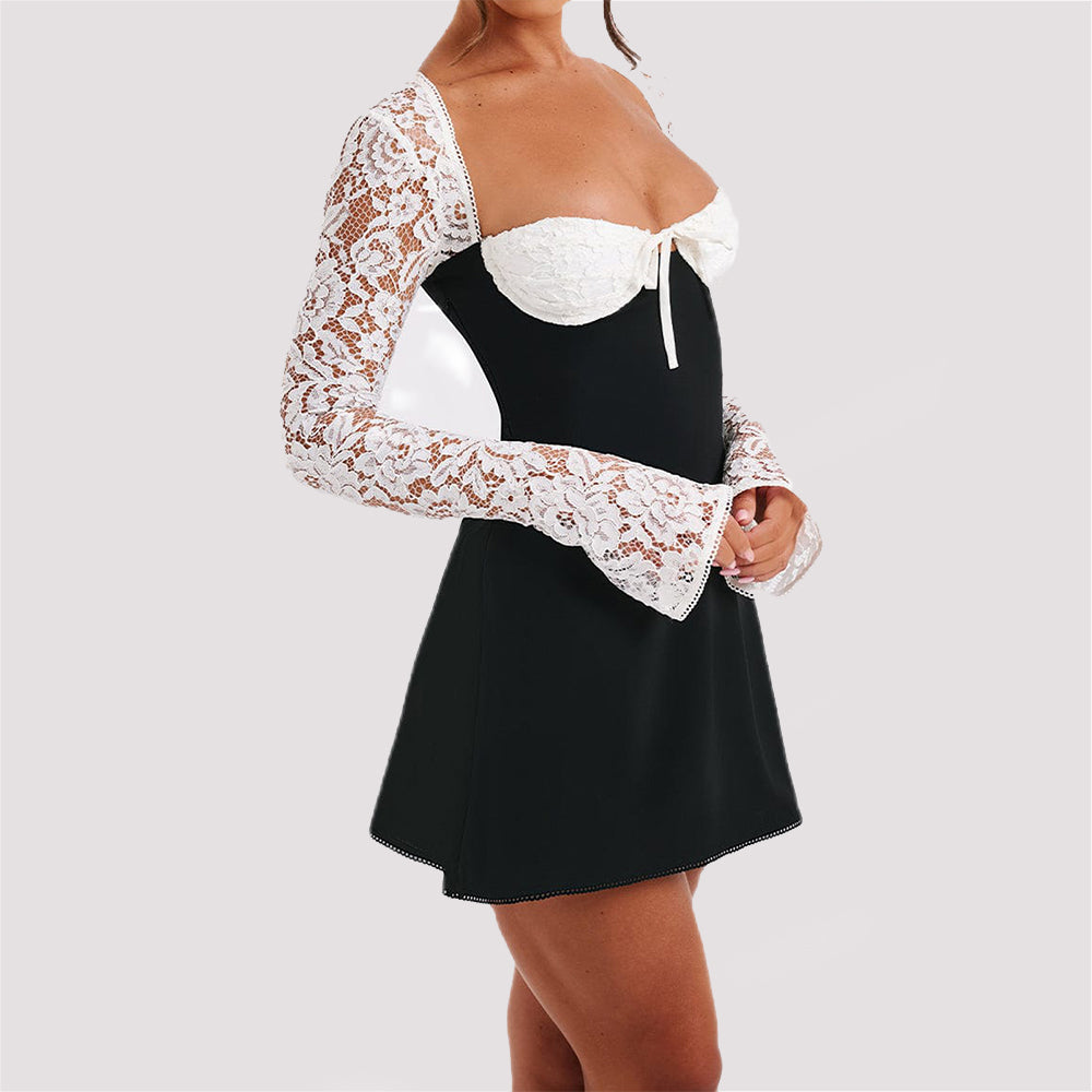 Abiti da donna: abiti lunghi in pizzo per il 2000, abiti corti sexy con allacciatura sul retro in stile corsetto
