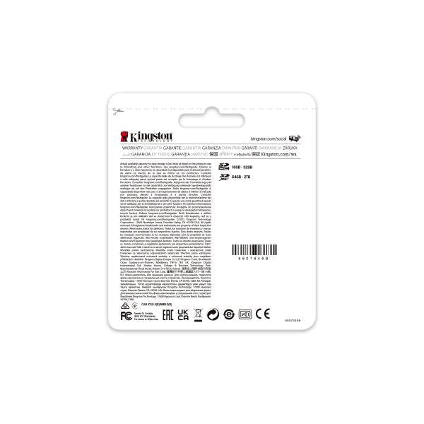 Kingston Technology 128GB Canvas React Plus SDXC UHS-II 300R/260W U3 V90 for Full HD/4K/8K [SDR2/128GB]