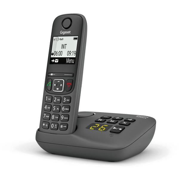 GIGASET AS490 A - Cordless con base analogica e segreteria [S30852-H2830-K133]