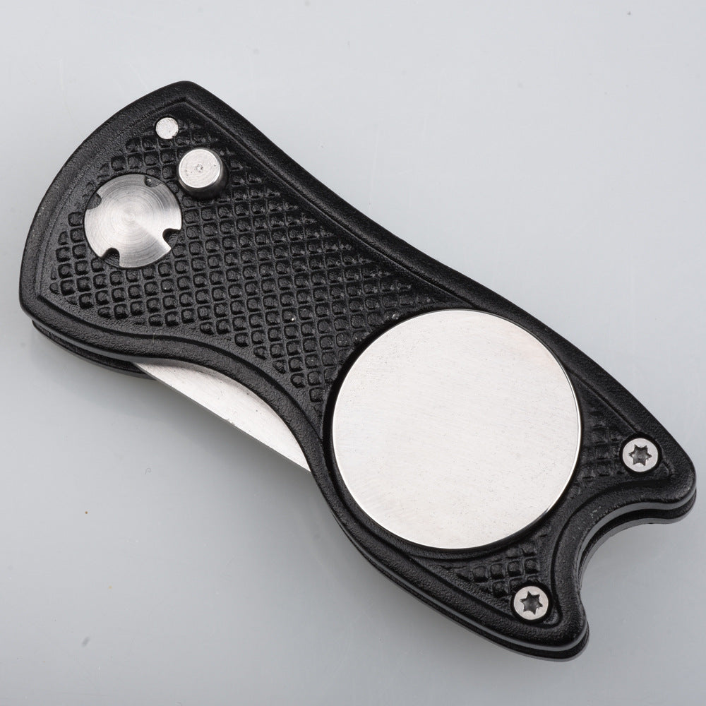 Forca per la riparazione del prato da golf con manico in alluminio - Accessori Mark Tool