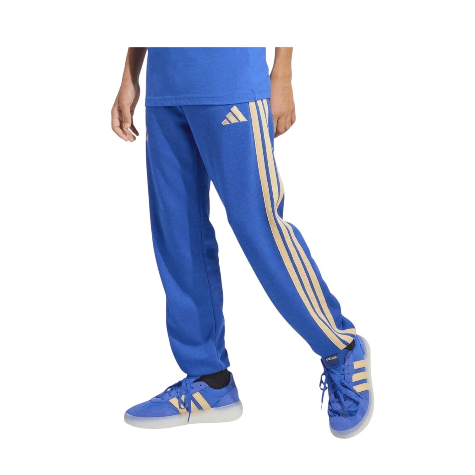 Adidas Italy DNA Pants JY9515 Azzurro Pantalone Calcio Junior