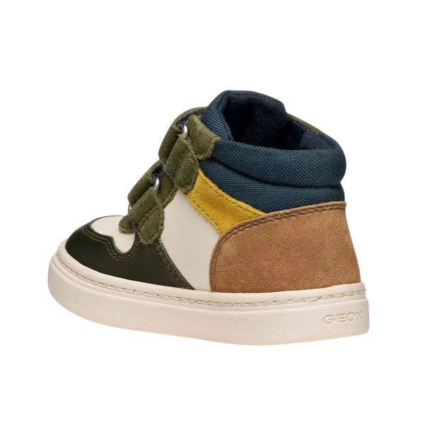 Geox Nashik Sneakers con strappo bimbo B465NA08522C1M3X beige-verde