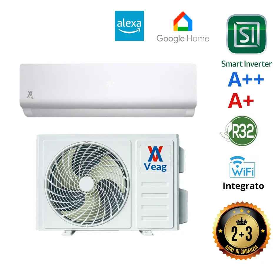 Condizionatore Veag 9000 BTU inverter A++ WifI AGT-E09 R32