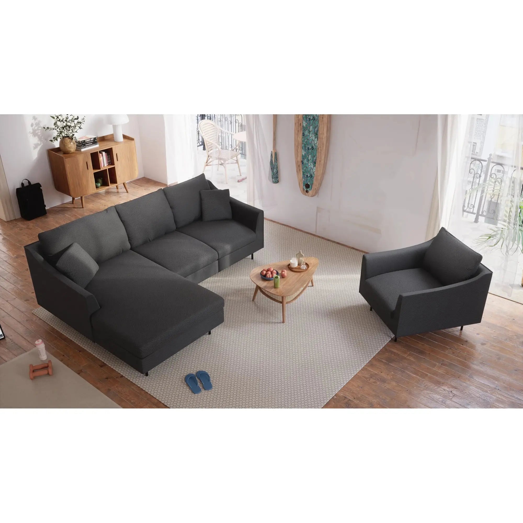 Poltrona ALFAMA - Grigio Scuro