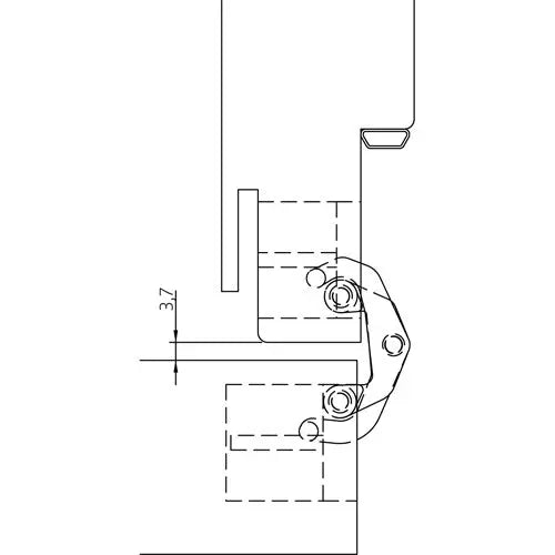 CERNIERA AN 170 3D PORTATA 60 KG NERO RAL 9005