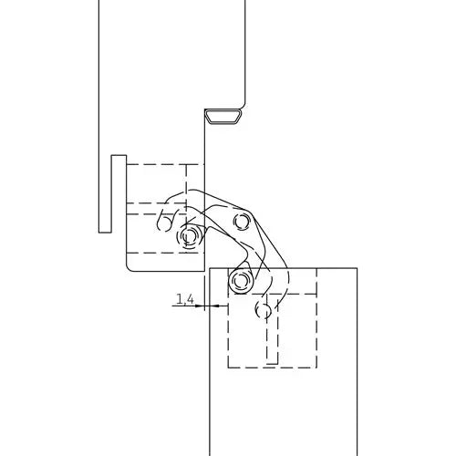 CERNIERA AN 170 3D PORTATA 60 KG NERO RAL 9005