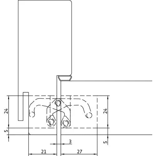 CERNIERA AN 170 3D PORTATA 60 KG NERO RAL 9005
