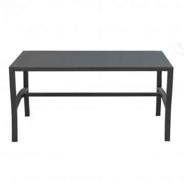 Tavolino in acciaio verniciato a polvere, dimensioni 92x45x45 cm