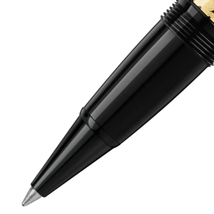 Montblanc roller Meisterstück Solitaire Calligraphy foglia d'oro 119689