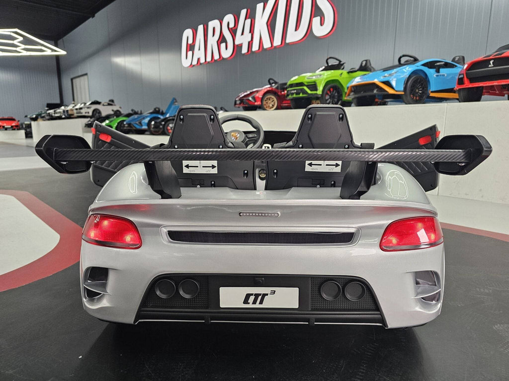 Auto Elettrica per Bambini Porsche RUF 24 V – 2 Posti – Argento Metallizzato