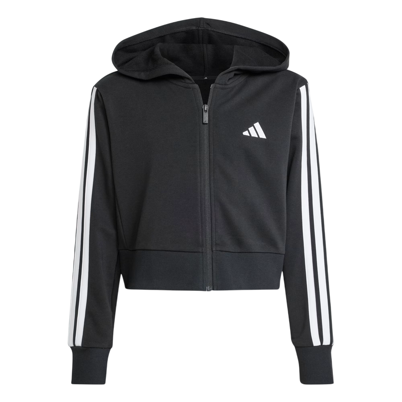 Adidas Felpa Con Cerniera e Cappuccio da Ragazza Essentials JJ0956 nero