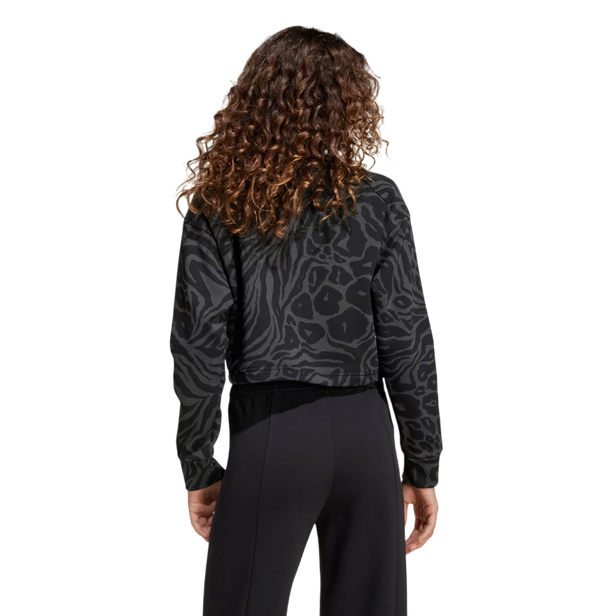 Adidas Felpa Girocollo FI AOP per Bambino Nero – Codice Articolo JM1367