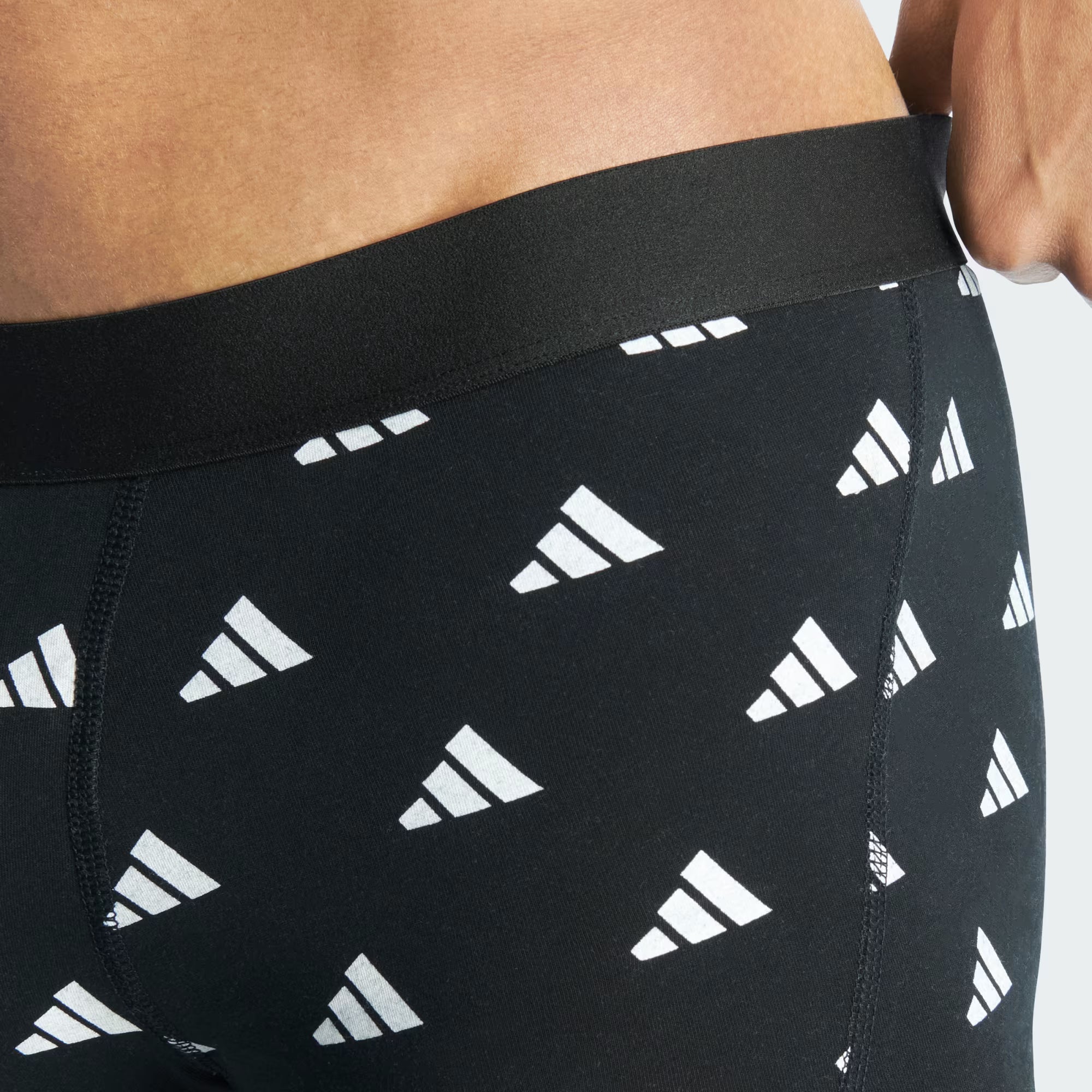 Adidas Intimo Boxer Active Flex Cotton Uomo Nero Blu - JK3952