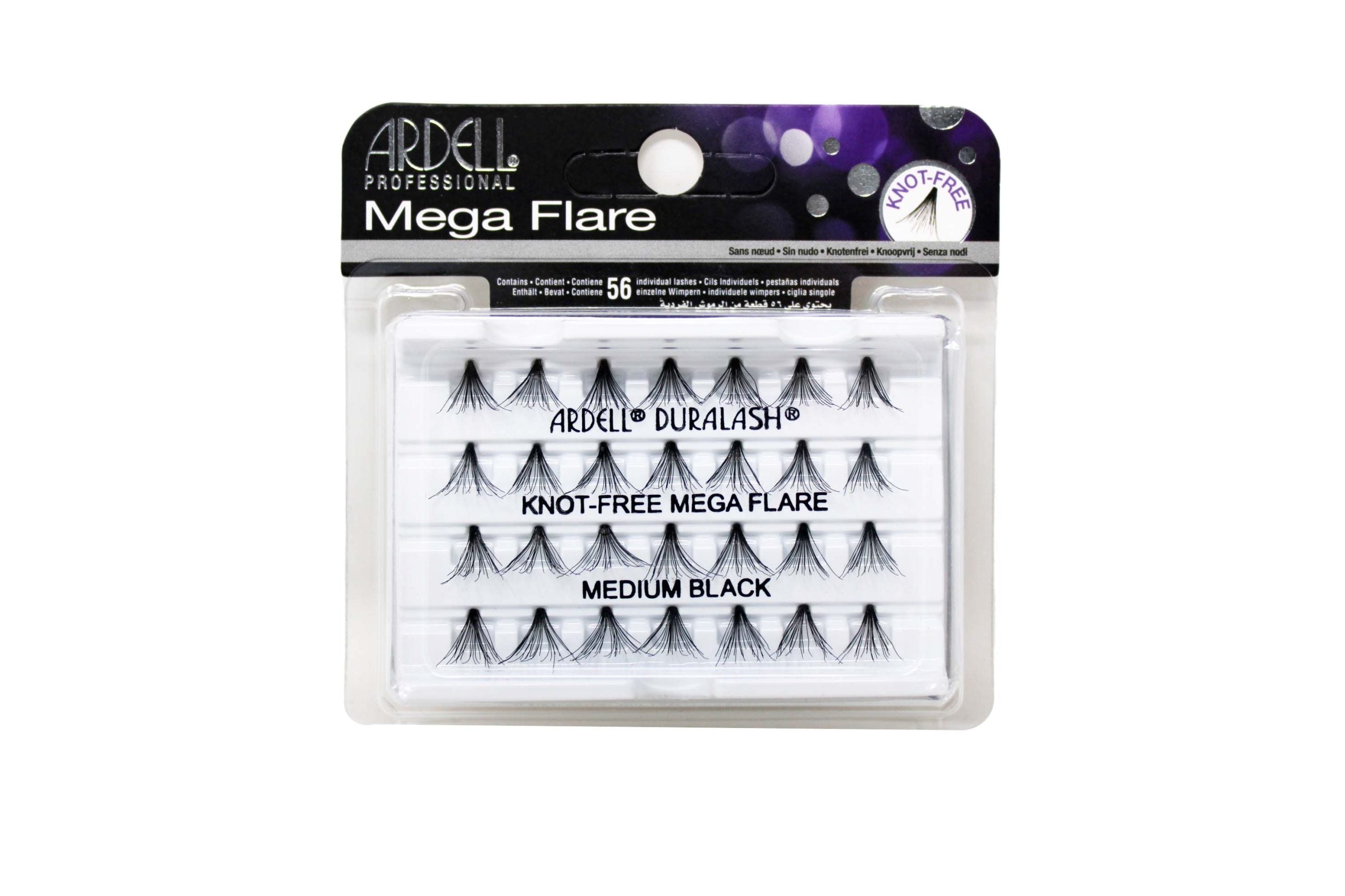 Ardell Ciglia Mega Flare Individuals Medium Black Senza Nodo
