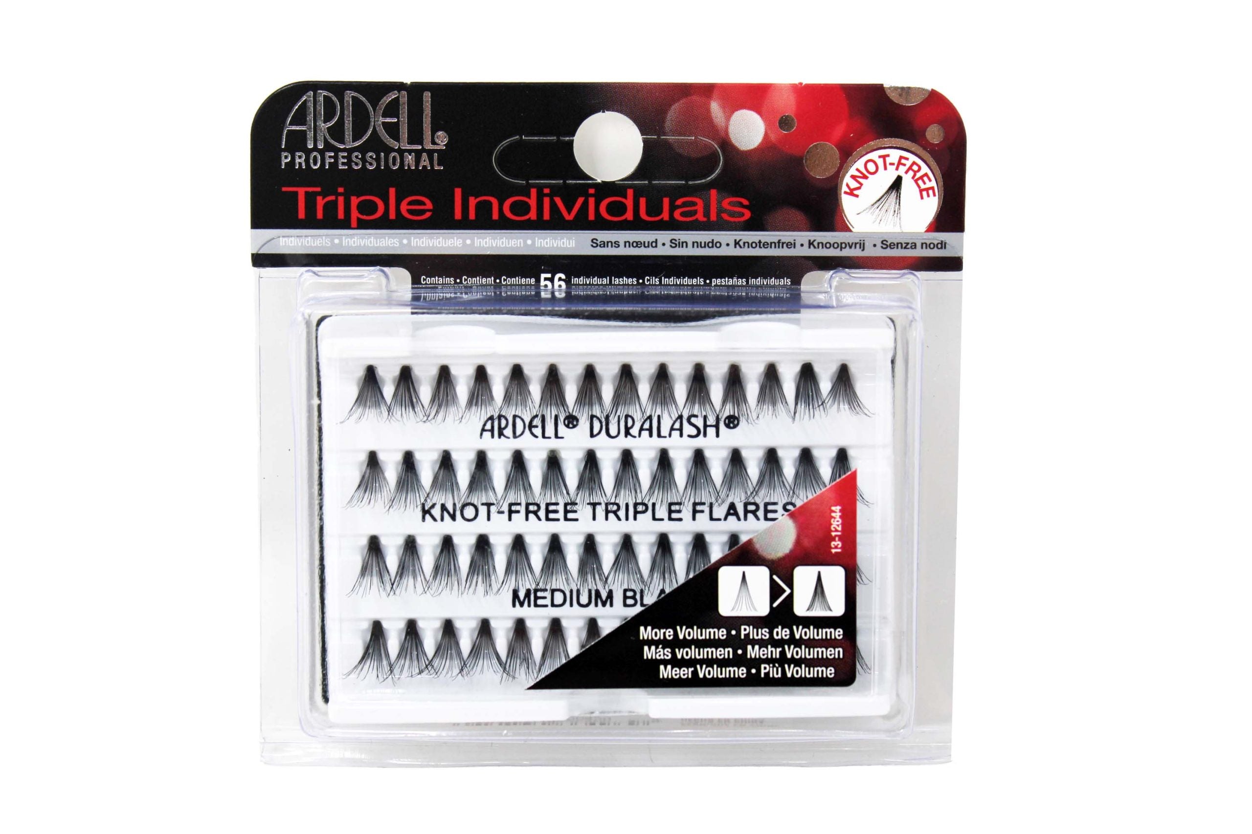 Ardell Ciglia Triple Individuals Medium Black Senza Nodo