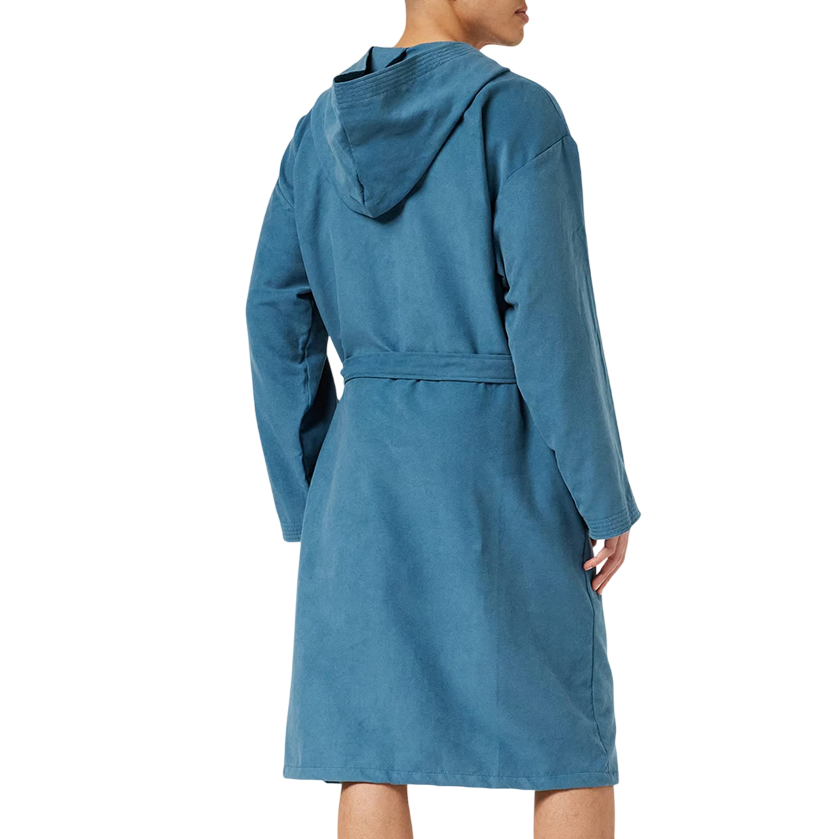 Arena Accappatoio da uomo in microfibra Zeal 5004571 blu-bianco