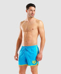 Arena Big Logo Borders Short Uomo Turchese 009103831