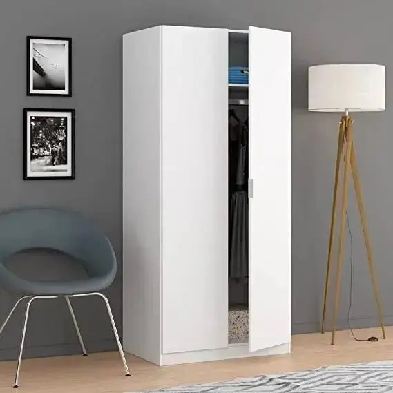 Armadio Due Ante Oz - Eleganza e Funzionalità in Bianco Opaco